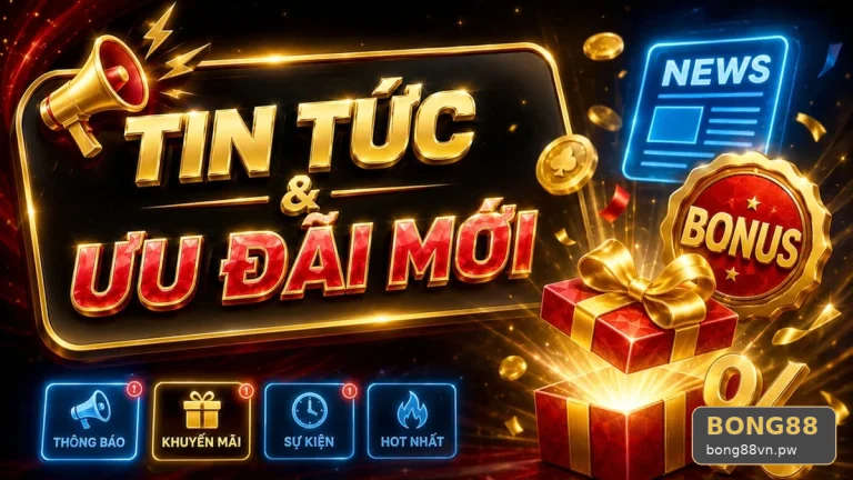 Đối Chiếu Tin Mới Và Ưu Đãi Khuyến Mãi BONG88